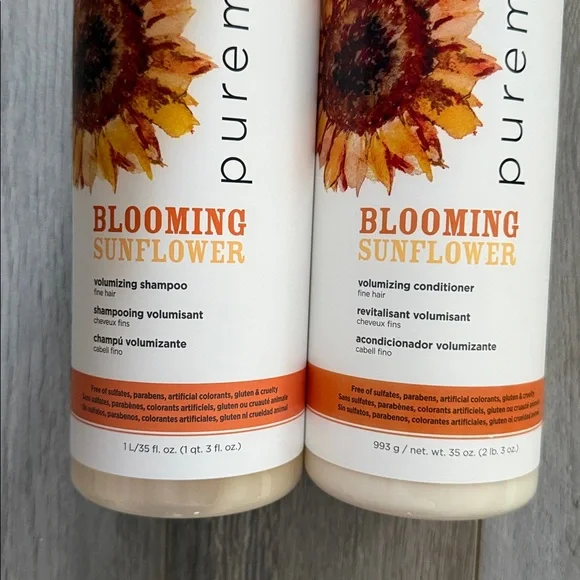 RUSK Puremix Blooming Sunflower Volumizing Shampoo & Conditioner 35oz - Picture 4 of 6